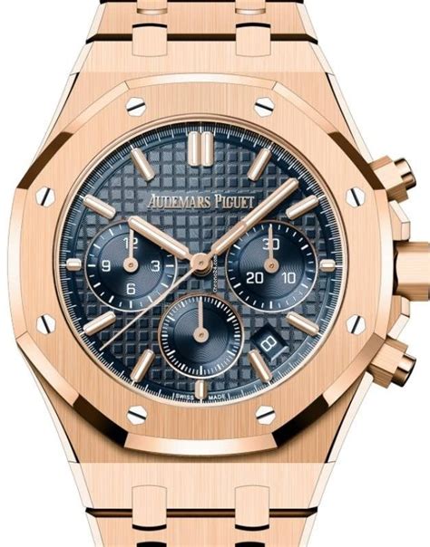 audemars piguet royal oak rose gold blue dial|audemars piguet 15500 retail price.